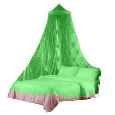 Imagem de Mosquiteiro de Teto para Casal e Solteiro Box com Elástico – Rede Protetora Anti-Mosquito, Leve e Respirável para Cama e Berço(verde)