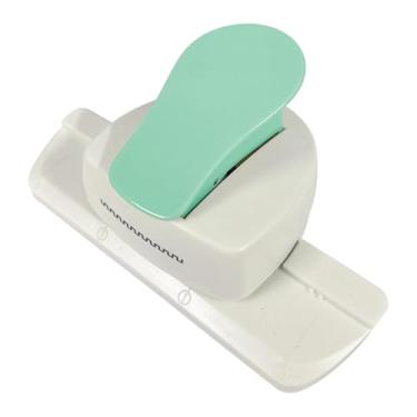 Imagem de Fenteer Perfurador de bordas de papel para artesanato, escritório e casa, com recorte decorativo para bordas, ideal para álbuns de fotos e projetos DIY em, Verde