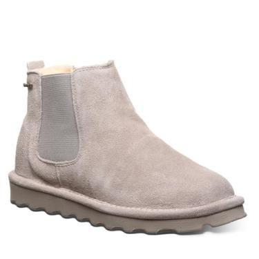 Imagem de BEARPAW Botas femininas Drew | Bota feminina no tornozelo | Bota feminina sem cadarço | Bota de inverno confortável, Cogumelo, 9