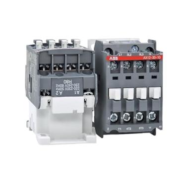 Imagem de AX12-30-10 AX12-30-01 12A AC Contator 3P AX12-30-10 AX12-30-01 Tensão da bobina AC220V AC110V CA 24V AC380V (Cor: AX12-30-10 AC220V)