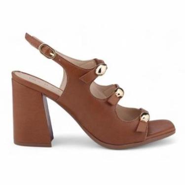 Imagem de Sandália Feminina Ramarim Salto Bloco 25-41205 Casual-Feminino