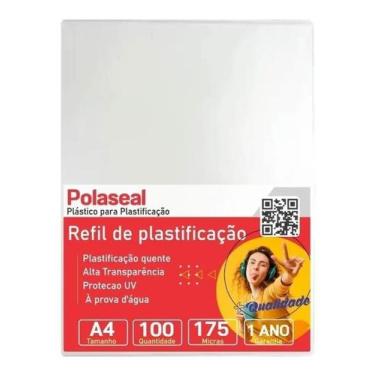 Imagem de Polaseal Plástico para Plastificação A4 220x307x0,07mm 100un - Cassmar