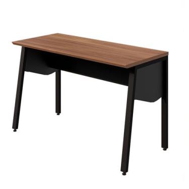 Imagem de Escrivaninha Escritório 120cm com Tampo Chanfrado e Pés Metal Industri