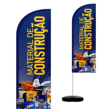 Imagem de Wind Banner Completo 2,10m Material de Construção - CASA DAS WIND BANN