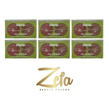 Imagem de Kit 06 Paleta Duo Blush Matte E Contorno Matte Cor C - Dapop