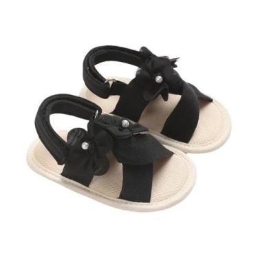 Imagem de Sandálias De Verão Para Meninas Bebê Com Flores Fofas Para Primeiros P