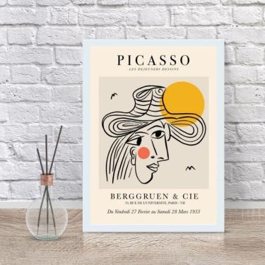 Imagem de Quadro Decorativo Picasso 45x34cm - Vidro e Moldura Preta