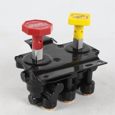 Imagem de RALBDX Válvula de controle de freio a ar KN20619 MV-3 compatível com Volvo Freightliner Haldex Keene Newstar Trucks #RKN20619 20560009 85123221 20523171 MV3 Trailer Válvula de freio de estacionamento