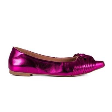 Imagem de Sapatilha Moda Feminina Moderna Reforçada Taís Laminado-Feminino