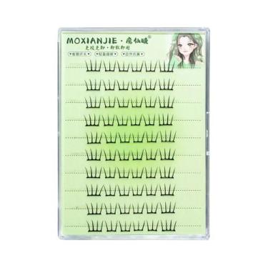 Imagem de Cílios Postiços Naturais Cacheados Estilo Anime, 10 Fileiras, 8-13mm, 