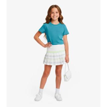 Imagem de Blusa Básica Infantil Manga Curta Lisa Soletex Verde, 4, Verde