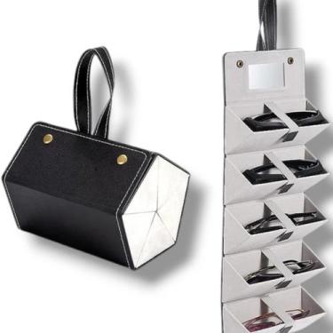 Imagem de Porta Óculos Estojo Case 5 Óculos De Sol Viagem Caixa Óculos Estojo Pa