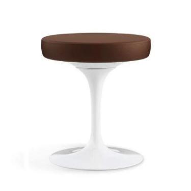 Imagem de Banqueta Tulipa Saarinen Branca - Personal Decor Design, Marrom