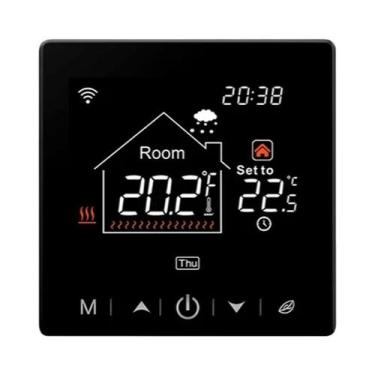 Imagem de Termostato Inteligente WiFi Programável Para Aquecimento De Piso, Cont