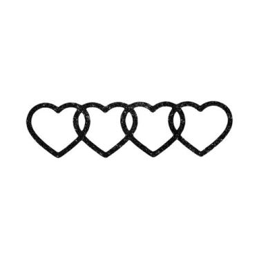 Imagem de Adesivos Decorativos Em Forma De Coração Para Carro Com Brilho Para Mu