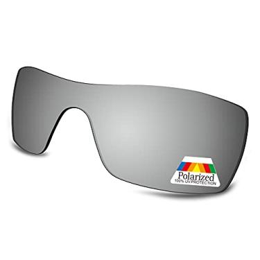 Imagem de Bwake Lentes de reposição para óculos de sol Oakley Ridgeline OO9419 - Prata acetinada polarizada