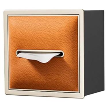 Imagem de Nicho de chuveiro de aço inoxidável, prateleira de armazenamento montada na parede, organizador de banheiro embutido, suporte de papel higiênico, rack de decoração de interiores (laranja, 20 x 18 x