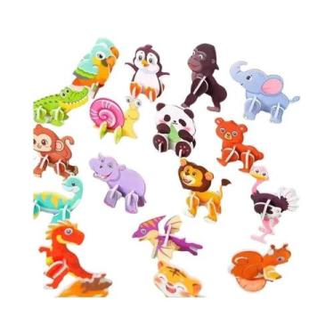 Imagem de 30 Quebra-Cabeças 3D De Dinossauros Em Miniatura, Brinquedos De Animai