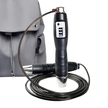 Imagem de Corda de pular | Contar cordas de pular para fitness | Equipamento de exercício acessórios de ginástica em casa para treinamento de velocidade homens mulheres crianças iniciantes esportes internos e