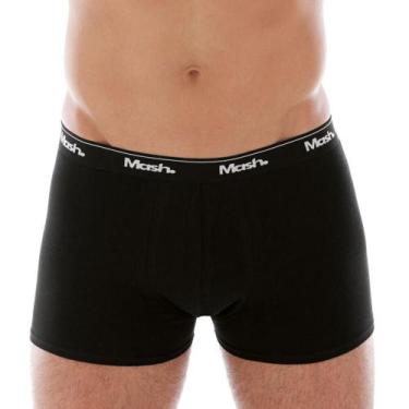 Imagem de Cueca Boxer Anatômica Mash 170.26 Algodão, Preto, GG
