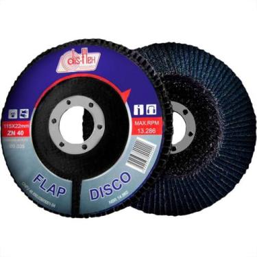 Imagem de Disco Flap Disflex 4.1/2X 40 Zirconia 09.053 - Kit C/10