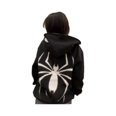 Imagem de Moletom Unissex Oversized Com Zíper Completo E Capuz Estampado De Aran