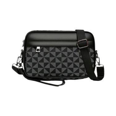 Imagem de Bolsa Masculina De Couro PU Para Negócios, Moda, Viagem, Pochete, Bols