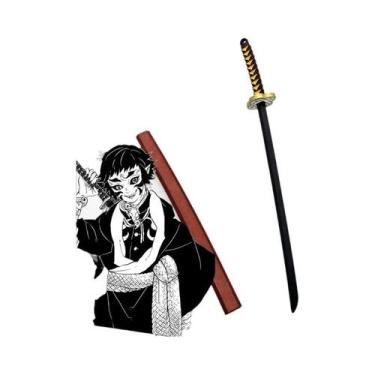 Imagem de Miniatura De Katana Demon Slayer Em Liga Metálica, Chaveiro, Espada Sa