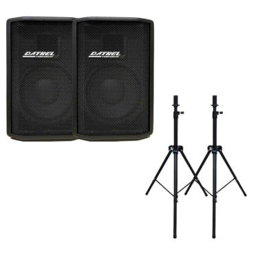 Imagem de Caixa Ativa + Passiva Datrel 10 Titanium 400Wrms + Tripé