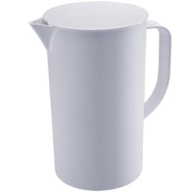Imagem de Jarra De Suco 2 Litros Com Tampa Coza Casual Água Chá Bebida, Branco