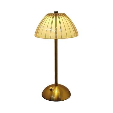 Imagem de Luminária De Mesa LED De Cristal Com Sensor De Toque Recarregável E Re