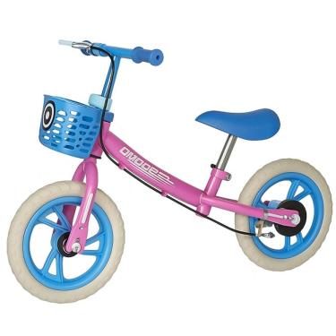 Imagem de Bicicleta de Equilibrio Balance Bike com Freio Rosa ARO 12 Unitoys