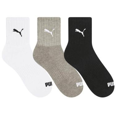 Imagem de Kit 3 Meias Puma Cano Médio Tamanho 39-43 Mescla