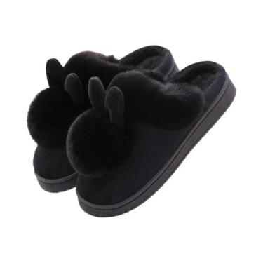 Imagem de Pantufas Femininas De Inverno Quentes E Antiderrapantes Em Algodão Mac