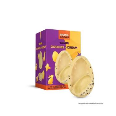 Imagem de Ovo de Páscoa Brasil Cacau Recheado Cookies and Cream 370G