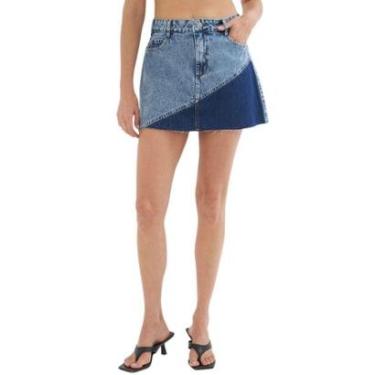 Imagem de Saia Jeans Duo Color Jade Colcci-Feminino