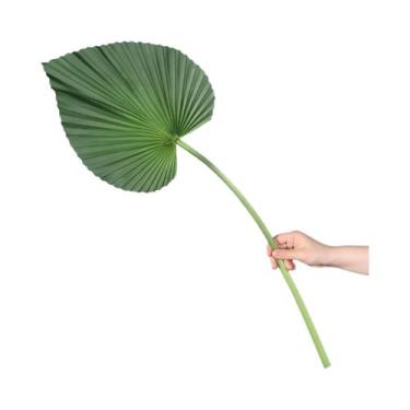 Imagem de Ramo De Planta Artificial De Folha De Palmeira Verde De 23 Polegadas P