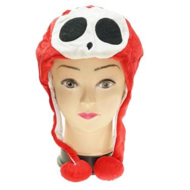 Imagem de Chapéu de pelúcia Cosplay Marios Shy Guy Hat, boné de anime, adulto, u