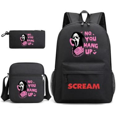 Imagem de Conjunto de mochilas escolares Scream Wear a Mask, 3 unidades para cri