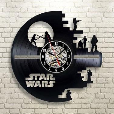 Imagem de Relógio de parede Stormtroopers Vinyl Record Anime 30cm - yiweisai