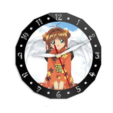 Imagem de Relógio de parede Cards Captors Sakura Silent 15 cm de vidro+acrílico 