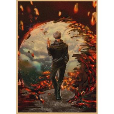 Imagem de Pôster Jujutsus Kaisens Anime Art 29,7x42cm Papel 150g - yiweisai