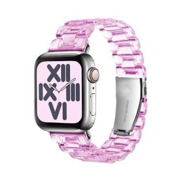 Imagem de Pulseira De Resina Transparente Para Apple Watch, Compatível Com Série