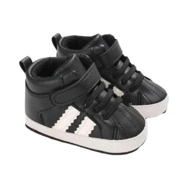 Imagem de Tênis Infantil De Cano Alto Para Bebês, Meninos E Meninas, Sola Macia 