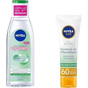 Imagem de NIVEA Kit Água Micelar Solução de Limpeza 7 em 1 Efeito Matte 200ml + NIVEA Sun UV Face Controle de Oleosidade FPS 60 50ML