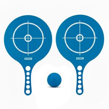 Imagem de Kit Jogo Frescobol 2 Raquetes 1 Bola Tênis de Praia-Unissex