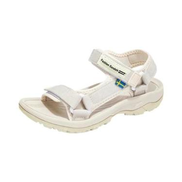 Imagem de Sandálias Esportivas Femininas Respiráveis De Verão Com Dedo Aberto, L