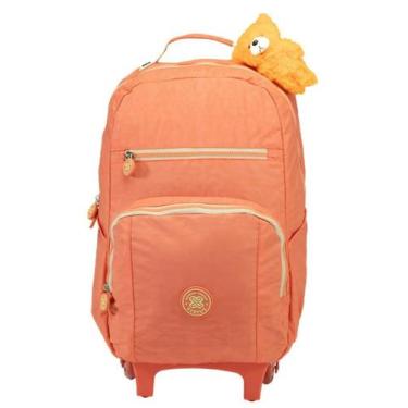 Imagem de Mochila com Rodas Juvenil 16 - Trendy Laranja XERYUS IMPORTACAO E