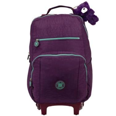 Imagem de Mochila com Rodas Juvenil 16 - Trendy Roxo XERYUS IMPORTACAO E