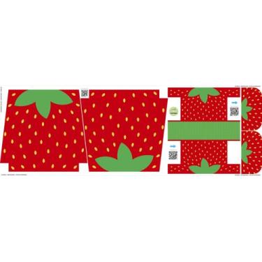 Imagem de Tecido Painel Ecobag Estojo Morango - Meia Tigela - Ponto X Tecidos